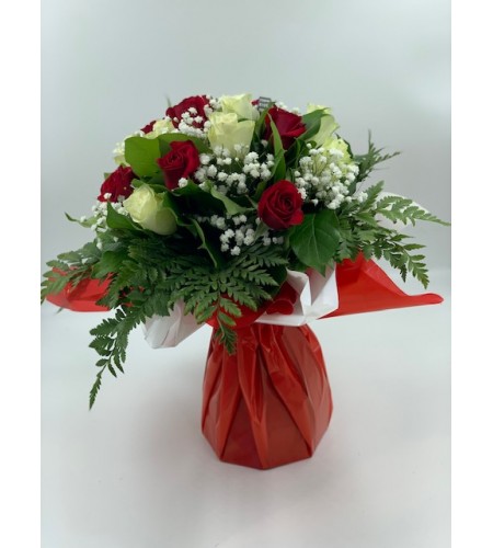 Bouquet Paris XL Blanc et Rouge