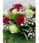 Bouquet Paris XL Blanc et Rouge