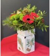 Christmas Flowerbox Rouge, Blanc et Rose